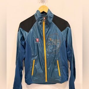 Black Yak Extreme Peak Softshell Jacket Mens 100 Medium Blue Full Zip Outdoor